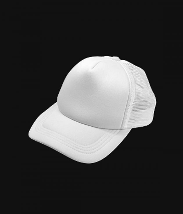 White mesh trucker cap